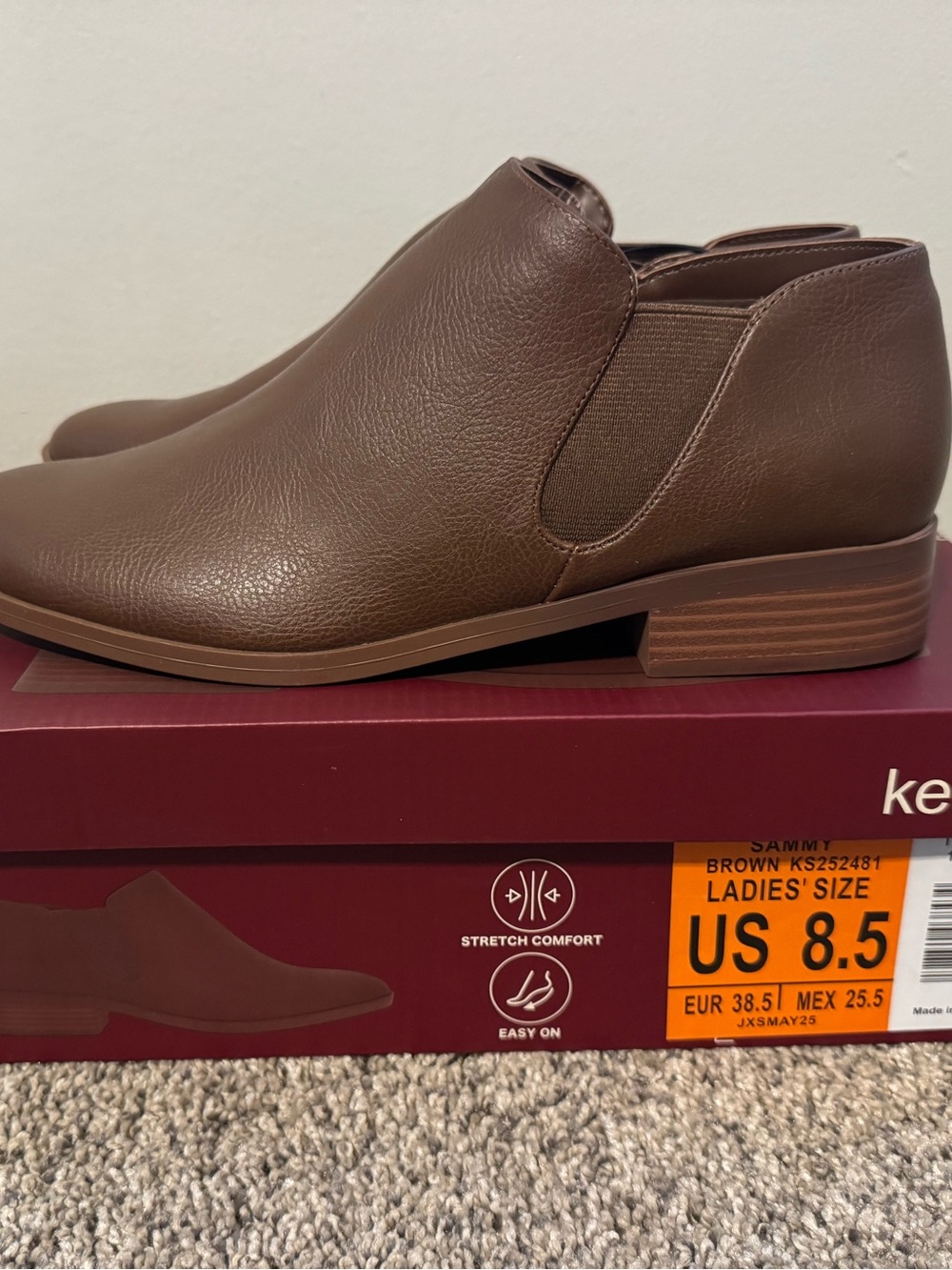 Kensie Brown Sammy Ankle Booties